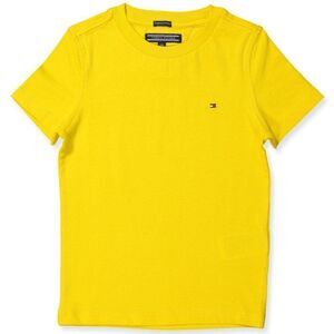 Tommy Hilfiger Boy's Yellow Short Sleeve Logo Embroidered T-Shirt Size S
